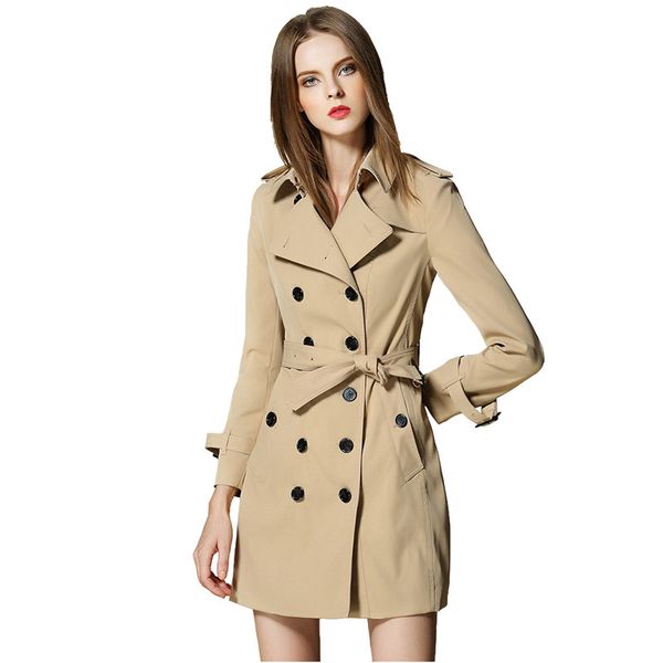 2019 british style trench bur brand elegant female long coat autumn winter trench coat for women manteau femme overcoat sashes, Tan;black
2019 british style trench bur brand elegant female long coat autumn winter trench coat for women manteau femme overcoat sashes, Tan;black