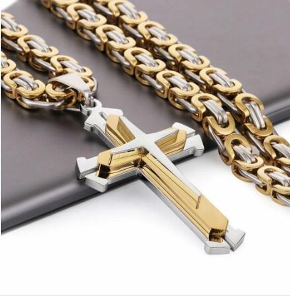 low price stainless steel pendant necklace 3 layers knight cross gold silver tone strong chain mens fashion jewelry fathers gift
low price stainless steel pendant necklace 3 layers knight cross gold silver tone strong chain mens fashion jewelry fathers gift