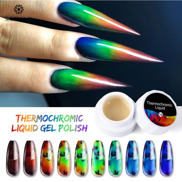 saviland thermal sensitive liquid gel nail polish auroras nail touch color changing liquid gel varnish art paint black, Red;pink
saviland thermal sensitive liquid gel nail polish auroras nail touch color changing liquid gel varnish art paint black, Red;pink