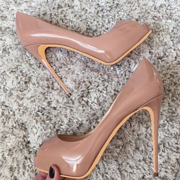 vintage casual designer fashion women pumps designer high heels nude patent leather peep toe platform shoes brand new 13cm, Black
vintage casual designer fashion women pumps designer high heels nude patent leather peep toe platform shoes brand new 13cm, Black