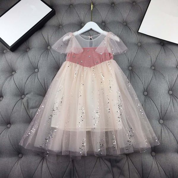 european and american parent-child outfit 2020 spring and summer new styles mesh contrast color bronzing girl's dress, Blue
european and american parent-child outfit 2020 spring and summer new styles mesh contrast color bronzing girl's dress, Blue