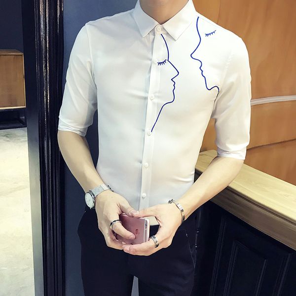 высокое качество лето твердые мужчины платье рубашка мода вышивка slim fit мужчины повседневные рубашки половина рукава ночной клуб партия с, White;black
высокое качество лето твердые мужчины платье рубашка мода вышивка slim fit мужчины повседневные рубашки половина рукава ночной клуб партия с, White;black