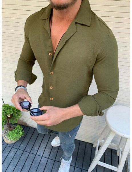 men casual style shirts full sleeve length single breasted closure type solid pattern regular sleeve style turn-down collar, White;black
men casual style shirts full sleeve length single breasted closure type solid pattern regular sleeve style turn-down collar, White;black