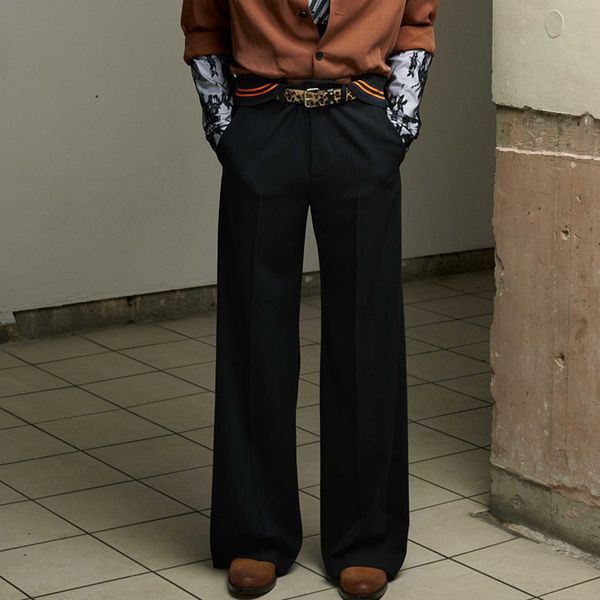 new 27-44 2019 men's clothing gd hair stylist fashion catwalk casual slacks and straight wide leg pants plus size costumes, Black
new 27-44 2019 men's clothing gd hair stylist fashion catwalk casual slacks and straight wide leg pants plus size costumes, Black