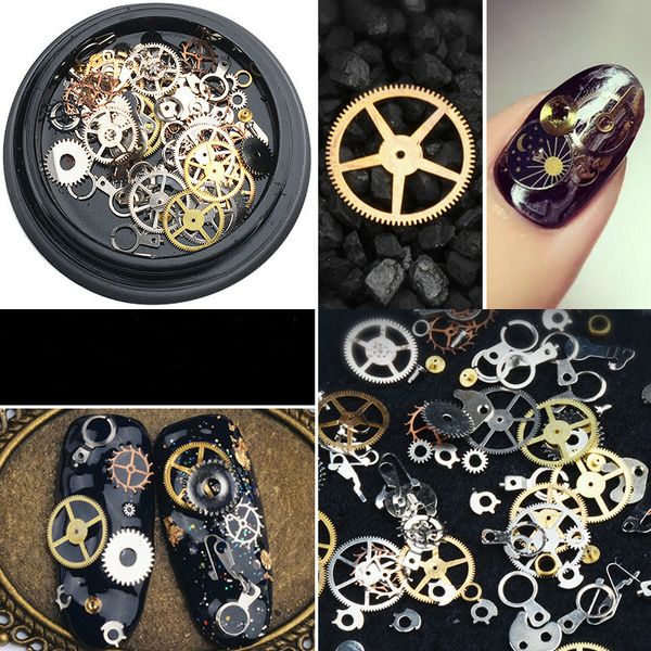 retro rivet nails art mixed time gear punk metal accessories aolly nail decoration gems diy craft, Silver;gold
retro rivet nails art mixed time gear punk metal accessories aolly nail decoration gems diy craft, Silver;gold