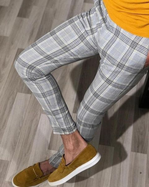 new arrival casual plaid suit pants spring brand business formal wear dress pants men slim fit 2020 men clothes trousers male, Black
new arrival casual plaid suit pants spring brand business formal wear dress pants men slim fit 2020 men clothes trousers male, Black
