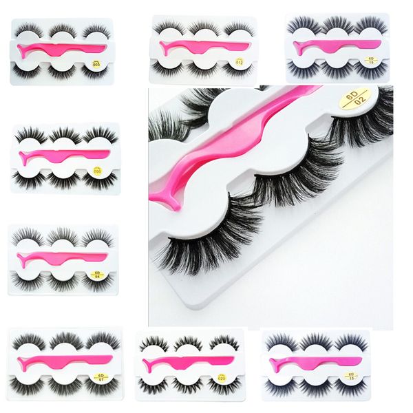 3pairs/set 3d false eyelashes thick long makeup extension eye lashes with eyelash clip applicator wholesale
3pairs/set 3d false eyelashes thick long makeup extension eye lashes with eyelash clip applicator wholesale