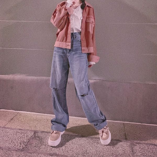 princess sweet lolita jeans autumn and spring super and fashion jeans broken hole frosted work wide leg b1806, Blue
princess sweet lolita jeans autumn and spring super and fashion jeans broken hole frosted work wide leg b1806, Blue