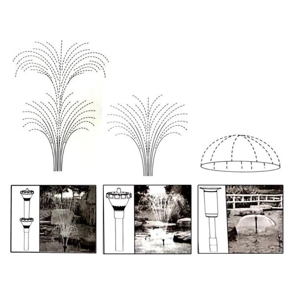 1set double layer water fountain nozzle sprinkler spray head shower pump garden decorative water outdoor fountain home decor
1set double layer water fountain nozzle sprinkler spray head shower pump garden decorative water outdoor fountain home decor