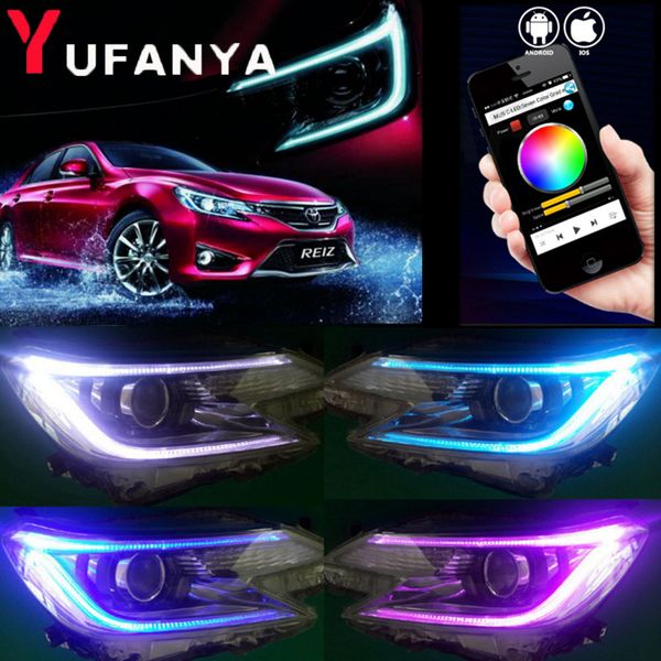 rgb drl day runing for reiz headlights new mark x led headlight bi-xenon head lamp led bluetooth app car styling
rgb drl day runing for reiz headlights new mark x led headlight bi-xenon head lamp led bluetooth app car styling