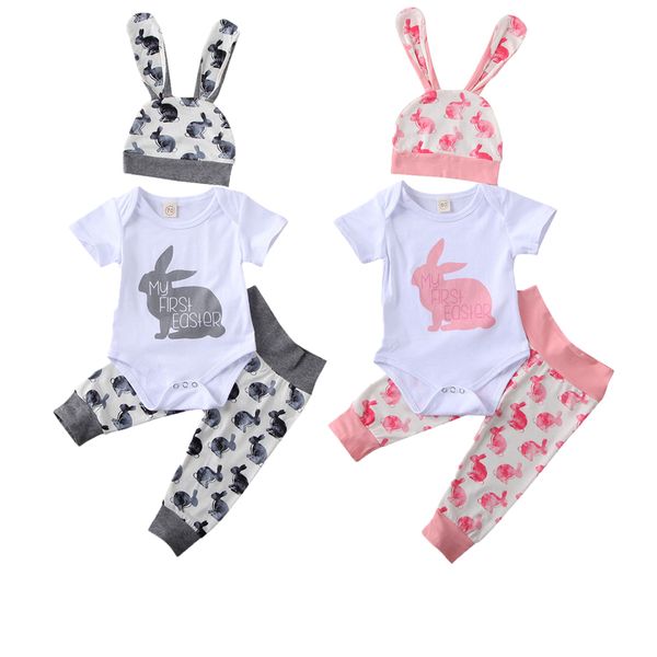 newborn baby boys girls easter prints outfits clothes set bunny print short sleeve romper pants hat, White
newborn baby boys girls easter prints outfits clothes set bunny print short sleeve romper pants hat, White