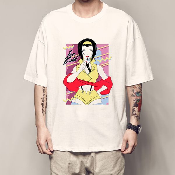 2020 anime cowboy bebop man t-shirt cotton t shirt men short sleeve clothes harajuku streetwear couples tee funny cool t shirt, White;black
2020 anime cowboy bebop man t-shirt cotton t shirt men short sleeve clothes harajuku streetwear couples tee funny cool t shirt, White;black