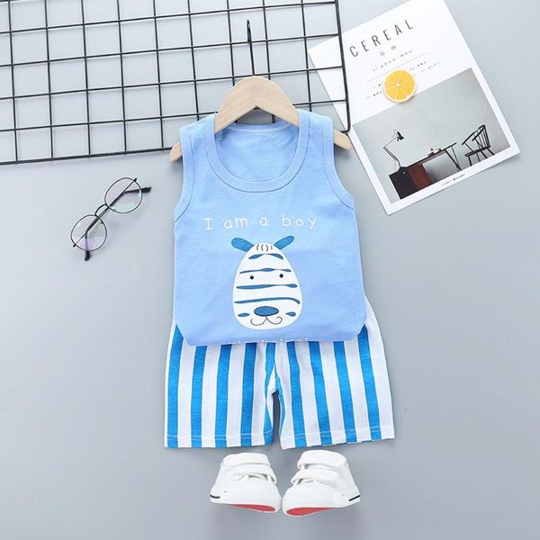 summer baby boys girls cartoon vest shorts pants set clothes kids cute cartoon 2pcs children pajamas girls clothing sets, Blue;red
summer baby boys girls cartoon vest shorts pants set clothes kids cute cartoon 2pcs children pajamas girls clothing sets, Blue;red