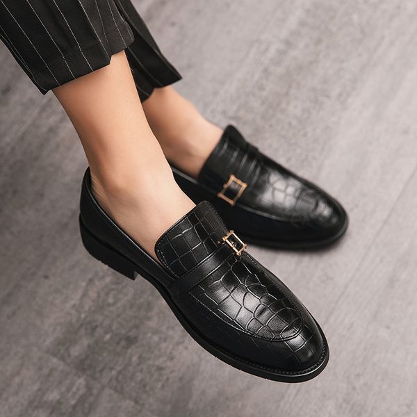 classic man round toe dress shoes leather business casual shoes mens black wedding slip on loafers formal moccasins
classic man round toe dress shoes leather business casual shoes mens black wedding slip on loafers formal moccasins