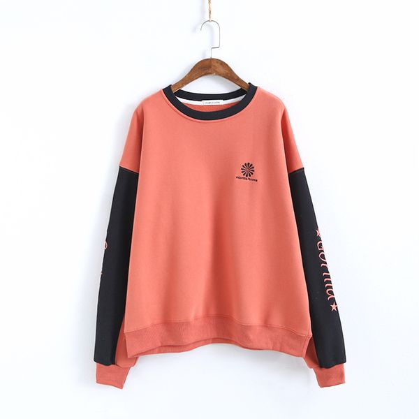 sweatshirts autumn winter women round neck long sleeve female embroidery more add wool fleece 2019 leisure casual women, Black
sweatshirts autumn winter women round neck long sleeve female embroidery more add wool fleece 2019 leisure casual women, Black