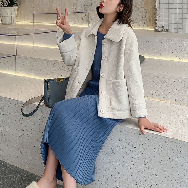 elegant faux fur solid color jacket women fashion 2019 autumn winter single breasted thick warm coat soft short jackets female, Black
elegant faux fur solid color jacket women fashion 2019 autumn winter single breasted thick warm coat soft short jackets female, Black