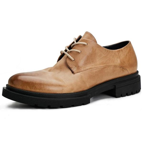 british fashion shoes men thick soles casual business shoes men genuine leather, Black
british fashion shoes men thick soles casual business shoes men genuine leather, Black
