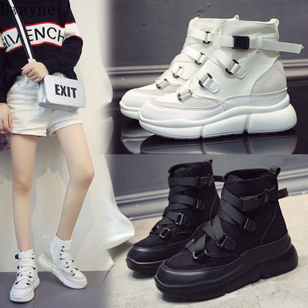 boots female 2019 autumn new breathable thick bottom high canvas women's boots, Black
boots female 2019 autumn new breathable thick bottom high canvas women's boots, Black