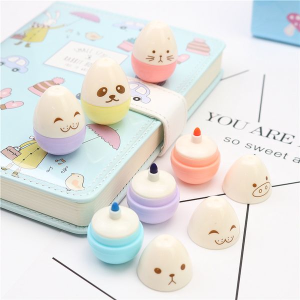 cute little egg art marker 6 colors animal face mini highlighter kawaii stationery material drawing writing school supplies
cute little egg art marker 6 colors animal face mini highlighter kawaii stationery material drawing writing school supplies