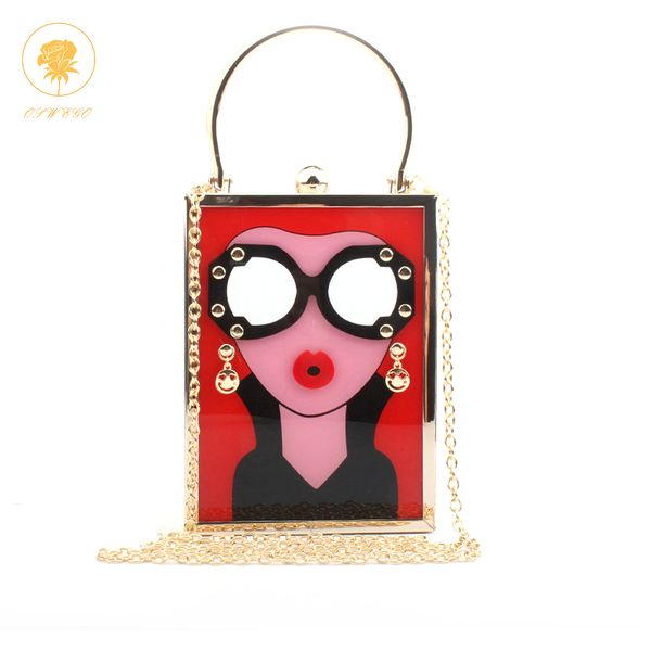 owsego acrylic clutch printing rivet women single shoulder bag metal chain mini crossbody bag evening handbag small square
owsego acrylic clutch printing rivet women single shoulder bag metal chain mini crossbody bag evening handbag small square