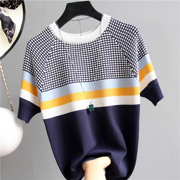 woman clothes tee shirt femme camisetas mujer plaid t shirt women striped tshirt knitted cotton korean t-shirt, White
woman clothes tee shirt femme camisetas mujer plaid t shirt women striped tshirt knitted cotton korean t-shirt, White