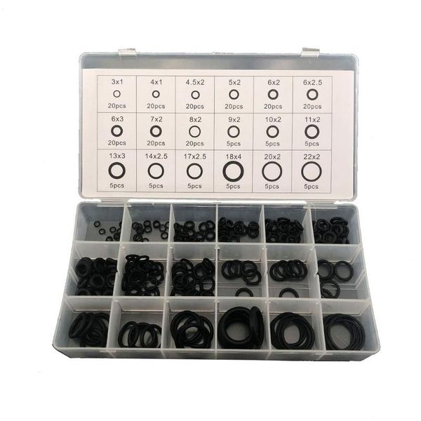 225pcs/set 18 sizes seal o-ring set r22 r134a air conditioning o-ring rubber washer assortment kit pl car accessories
225pcs/set 18 sizes seal o-ring set r22 r134a air conditioning o-ring rubber washer assortment kit pl car accessories