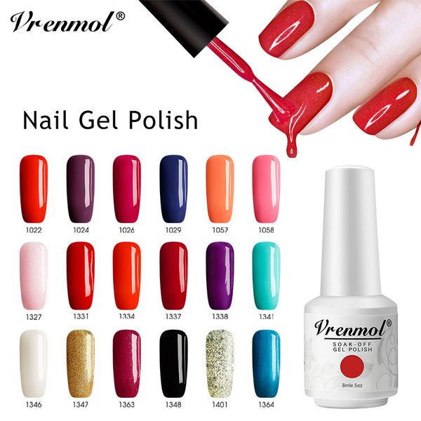 vrenmol 58 colors uv gel varnish glitter nail gel polish paint nail polish enamel primer for nails manicure lacquer
vrenmol 58 colors uv gel varnish glitter nail gel polish paint nail polish enamel primer for nails manicure lacquer