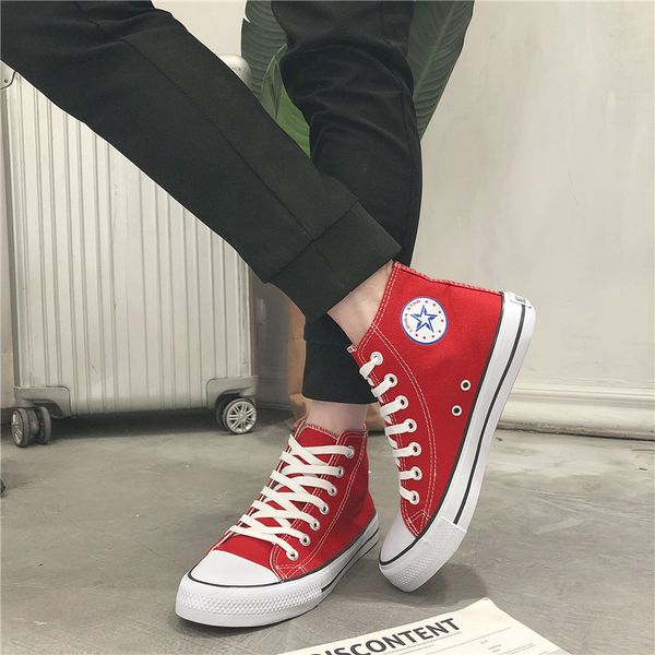 dropshipping 2019 lovers high canvas casual shoes fashion mens vulcanized shoes couple breathable big size 35-44 shoes a285 t200413, Black
dropshipping 2019 lovers high canvas casual shoes fashion mens vulcanized shoes couple breathable big size 35-44 shoes a285 t200413, Black