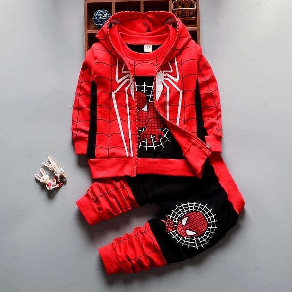 2018 boys clothing sets print cartoon jacket + t-shirt + pants children clothing 3 pcs baby boys spider man clothes set, White
2018 boys clothing sets print cartoon jacket + t-shirt + pants children clothing 3 pcs baby boys spider man clothes set, White