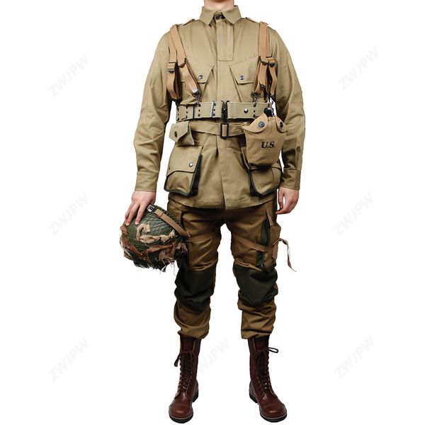wwii us army m42 uniform 101 paratroopers troops suits tactical outdoor jacket &pants and equipment us/501101, Blue;black
wwii us army m42 uniform 101 paratroopers troops suits tactical outdoor jacket &pants and equipment us/501101, Blue;black