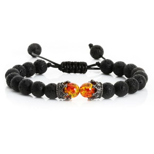 vintage men women bracelet natural stone lava beaded couple crown braided bracelets bangles handwoven rope fashion lover jewelry, Black
vintage men women bracelet natural stone lava beaded couple crown braided bracelets bangles handwoven rope fashion lover jewelry, Black