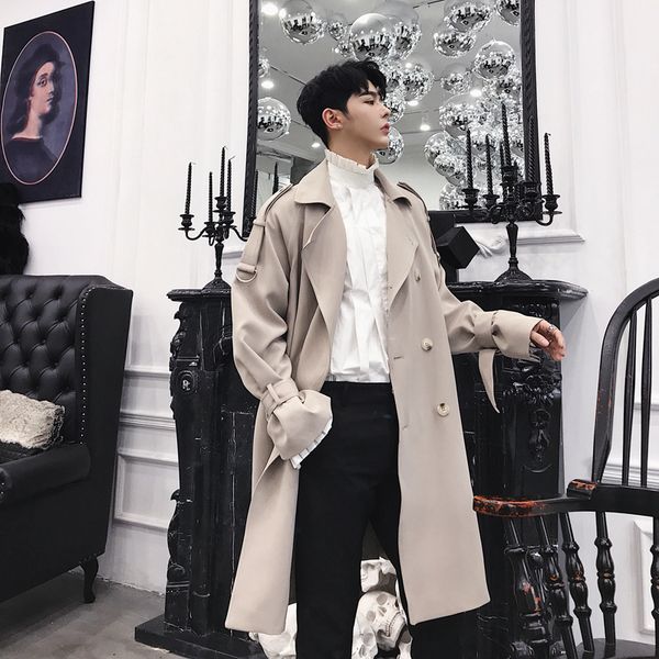 mixcubic 2018 autumn korean style long section retro jackets trench for men casual loose wild windbreaker jackets men,-xxl, Tan;black
mixcubic 2018 autumn korean style long section retro jackets trench for men casual loose wild windbreaker jackets men,-xxl, Tan;black