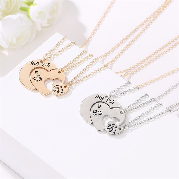 fashion simple family love letter three-piece necklace pendant fit for women necklace diy jewelry gift wholesale, Silver
fashion simple family love letter three-piece necklace pendant fit for women necklace diy jewelry gift wholesale, Silver