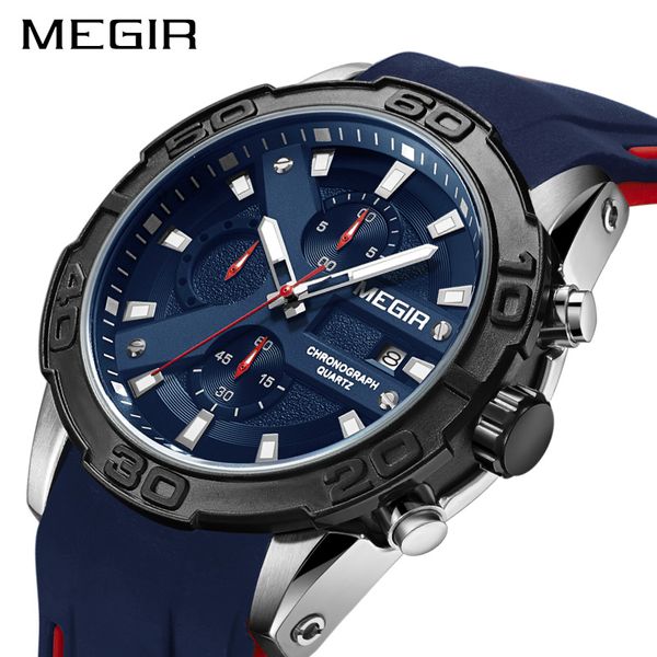 megir fashion sport men watch relogio masculino brand silicone army watches clock men quartz wrist watch hour time saat, Slivery;brown
megir fashion sport men watch relogio masculino brand silicone army watches clock men quartz wrist watch hour time saat, Slivery;brown