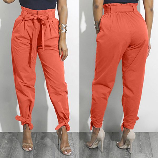 women elastic waist trousers high waist harem pants bow tie drawstring pant pantalones ankle-length capris trousers, Black;white
women elastic waist trousers high waist harem pants bow tie drawstring pant pantalones ankle-length capris trousers, Black;white