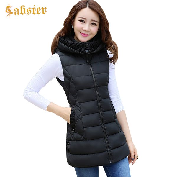 autumn winter vest women 2017 new ladies long vest sleeveless jacket hooded warm slim waistcoat colete feminino plus size -4xl, Black;white
autumn winter vest women 2017 new ladies long vest sleeveless jacket hooded warm slim waistcoat colete feminino plus size -4xl, Black;white