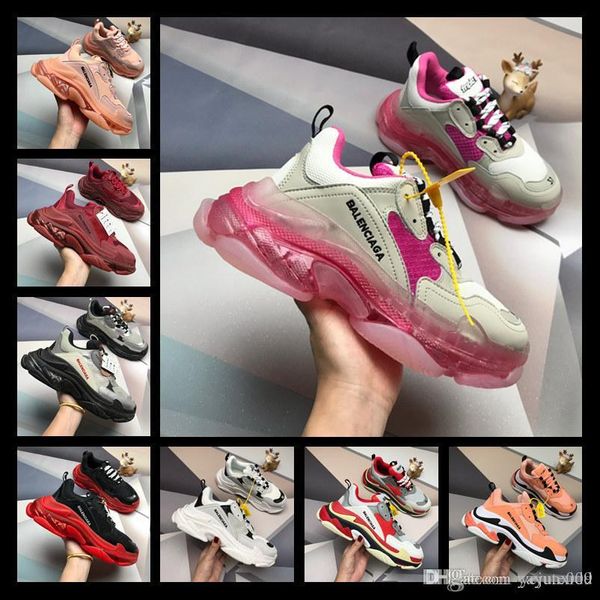 top 33 color quality paris 17fw тройной s тапки triple-s повседневные папа mens обувь для женщин бежевый черный дешевая sports traine, Black
top 33 color quality paris 17fw тройной s тапки triple-s повседневные папа mens обувь для женщин бежевый черный дешевая sports traine, Black
