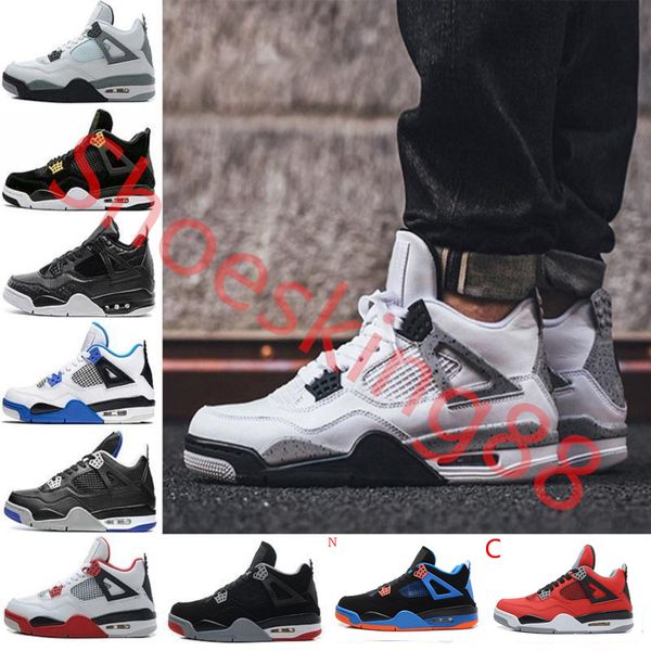 4 4s basketball shoes new man 4s pure money royalty white cement premium black bred fire red mens sports sneakers size 8-13
4 4s basketball shoes new man 4s pure money royalty white cement premium black bred fire red mens sports sneakers size 8-13