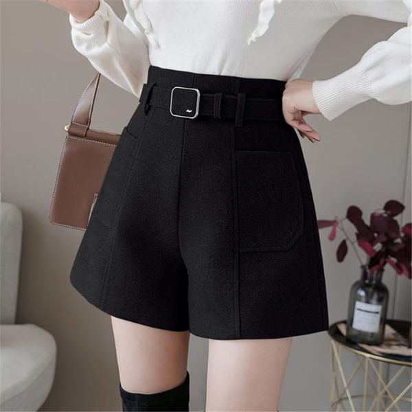 women's shorts winter women wool boots basic bud zipper up loose mini short pants with pockets ladies relax clothes, White;black
women's shorts winter women wool boots basic bud zipper up loose mini short pants with pockets ladies relax clothes, White;black