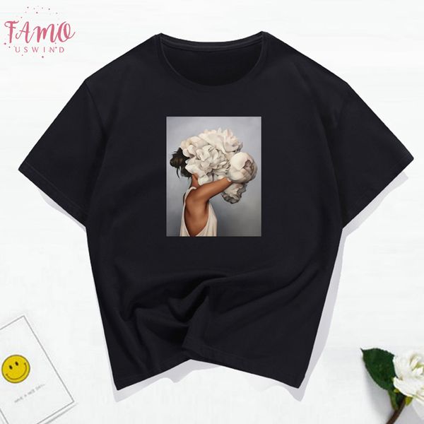 fashion t shirt women new 100% cotton harajuku aesthetics man tshirt flowers feather print casual couple t shirt, White
fashion t shirt women new 100% cotton harajuku aesthetics man tshirt flowers feather print casual couple t shirt, White