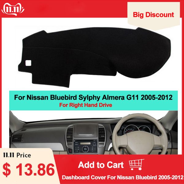 2 layers car inner dashboard cover dash mat carpet sun shade board dashmat for bluebird sylphy almera g11 2005- 2011 2012
2 layers car inner dashboard cover dash mat carpet sun shade board dashmat for bluebird sylphy almera g11 2005- 2011 2012