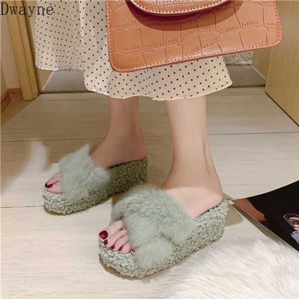 2020 autumn korean version of the flat-bottom fashion cross belt wear thick-soled fur slippers women, Black
2020 autumn korean version of the flat-bottom fashion cross belt wear thick-soled fur slippers women, Black
