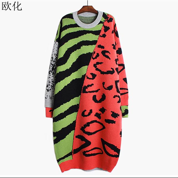 women leopard pattern split knitted sweater plus size new round neck long sleeve loose pull femme jumper pullover sweter 2019, White;black
women leopard pattern split knitted sweater plus size new round neck long sleeve loose pull femme jumper pullover sweter 2019, White;black