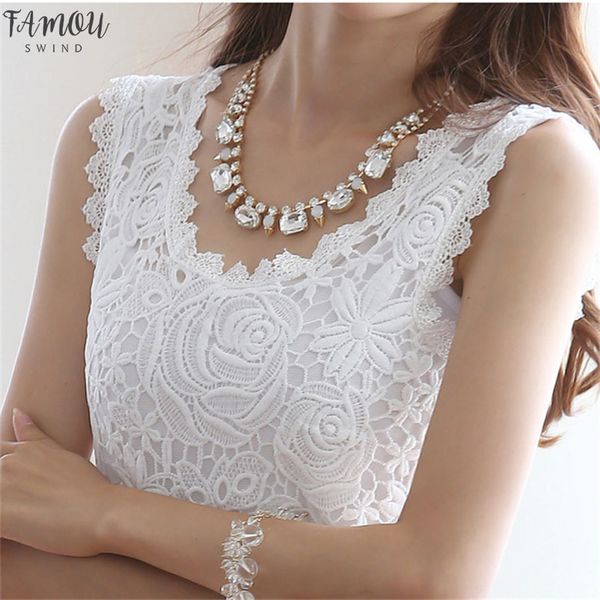 elegant women lace blouse shirts sleeveless white female clothing ladies blusas casual blouse black plus size shirt
elegant women lace blouse shirts sleeveless white female clothing ladies blusas casual blouse black plus size shirt