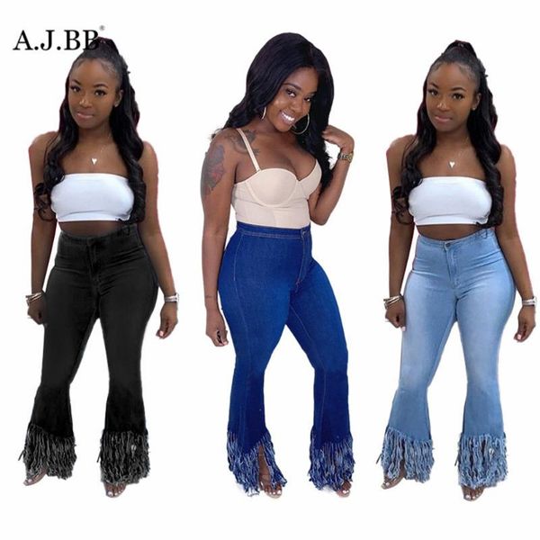 new slim solid color fringe jeans summer fashion nightclub high waist button women's pants, Black;white
new slim solid color fringe jeans summer fashion nightclub high waist button women's pants, Black;white