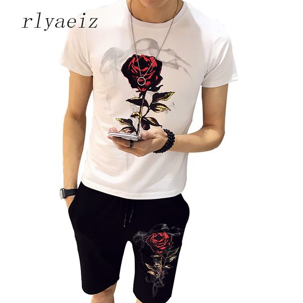 rlyaeiz brand new tracksuit men sweat suit 2018 summer casual floral printed tshirts + shorts two piece set male sporting suit, Gray
rlyaeiz brand new tracksuit men sweat suit 2018 summer casual floral printed tshirts + shorts two piece set male sporting suit, Gray