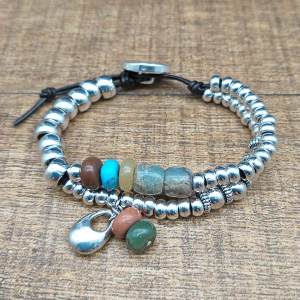 shuangsheng handmade diy bracelet original design fashion jewelry retro natural stone leather bracelet charm jewellery gift, Black
shuangsheng handmade diy bracelet original design fashion jewelry retro natural stone leather bracelet charm jewellery gift, Black