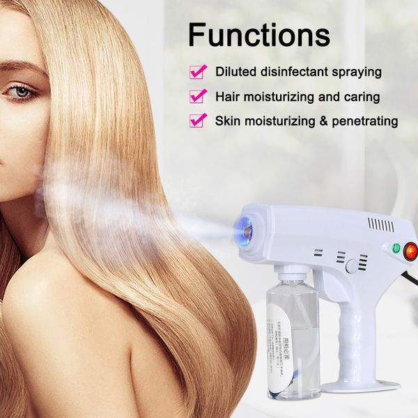 2020 hair nano steam gun blue led light sterilizer anion nano disinfents spray gun fast shipping
2020 hair nano steam gun blue led light sterilizer anion nano disinfents spray gun fast shipping