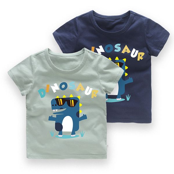 2018 korean-style childrenswear dinosaur children summer short sleeve t-shirt childrenswear a generation of fat alibaba children, White
2018 korean-style childrenswear dinosaur children summer short sleeve t-shirt childrenswear a generation of fat alibaba children, White