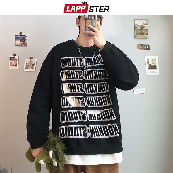 lappster мђжин понкого streetwear пимо пеа оловка 2019 кѬђпногабаѬиного пђлов, Black
lappster мђжин понкого streetwear пимо пеа оловка 2019 кѬђпногабаѬиного пђлов, Black